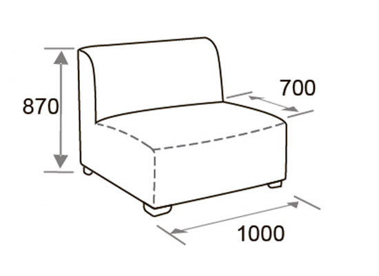 Модульний диван АМСТЕРДАМ, схема елемент 4