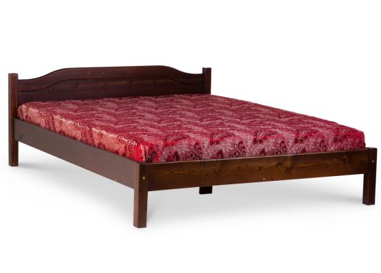 Дерев'яне двоспальне ліжко Л-206 з дерева сосни