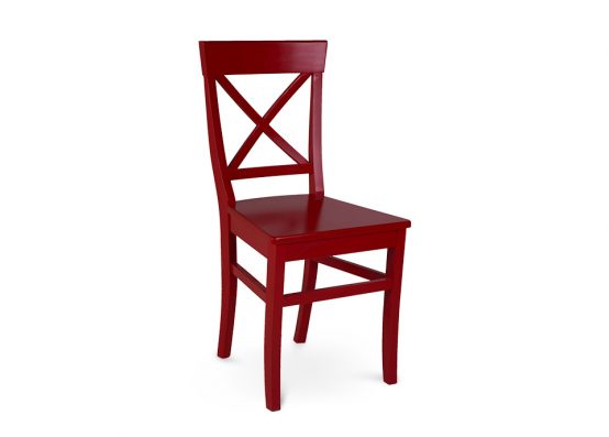 Дерев'яний стілець ГЕНРІ червоного кольору