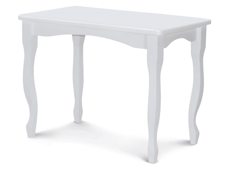 Дерев'яний обідній стіл №1 нерозкладний, білий