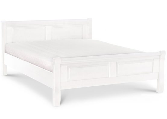 Дерев'яне ліжко Кіра білого кольору