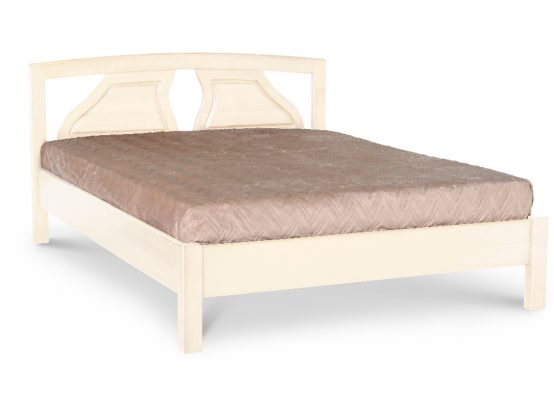 Дерев'яне ліжко Поліна кольору слонова кістка