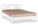 Дерев'яне ліжко Поліна білого кольору