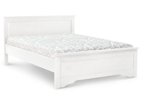 Дерев'яне ліжко Єва білого кольору