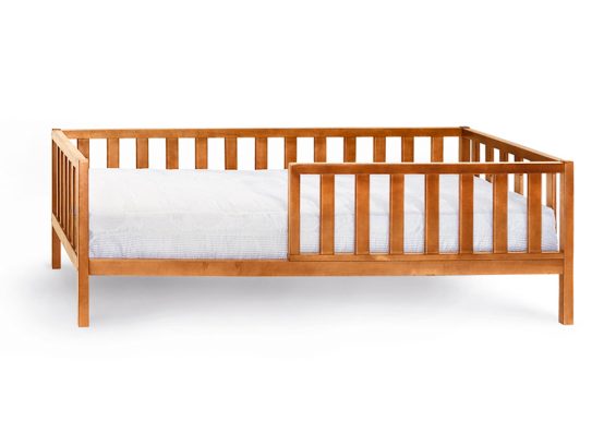 Дитяче ліжко ЗЛАТА зі з'ємним бортиком, колір горіх світлий