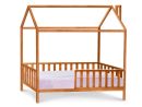 Дитяче ліжко-будинок ЗЛАТА, колір горіх світлий