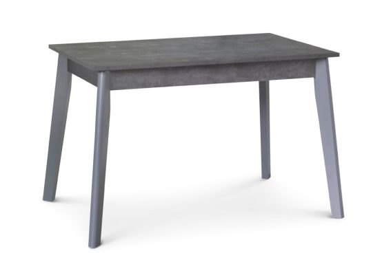 Обідній стіл ПОРТЛЕНД, розсувний (вставка 50см, дерев'яні ніжки (масив клену), стільниця з ДСП, колір Грей