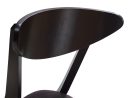 Дерев'яний стілець ТВІСТ з ясеню, колір горіх темний, спинка вид з переду