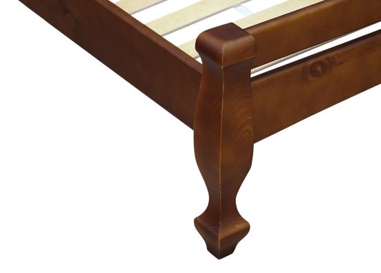 Дерев'яне ліжко Далас має вишукані стильні ніжки