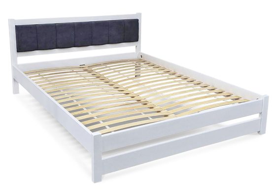 ліжко Еріка з м'яким узголів'ям, основа під матрац - дерев'яні ламелі. Матрацом ліжко не комплектується