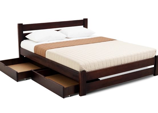 Дерев'яне ліжко Моно можно доукомплектувати комплектом ящиків для зберігання 2шт